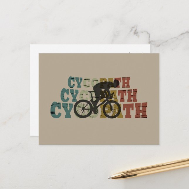 Postal Festiva Cycopath - Ciclismo de Montaña - Ciclismo Divertid (Anverso/Reverso In Situ)