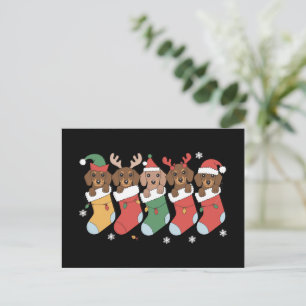 Postal Festiva Dachshund Mamá Navidades Perro Lover Regalo Año Nu