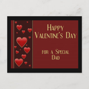 Postal Festiva Dad Valentine Postcard