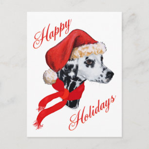 Postal Festiva Dálmata Felices Fiestas