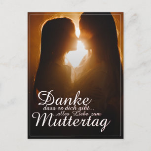 Postal Festiva Danke, dass es dich gibt - Muttertag