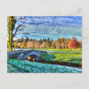 Postal Festiva Dartmoor del puente de piedra