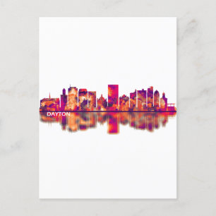 Postal Festiva Dayton Ohio Skyline