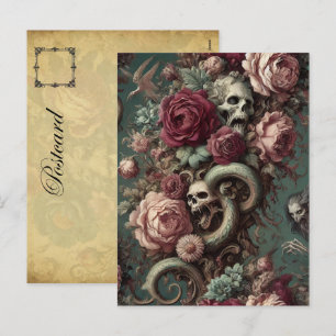 Postal Festiva De Hueso y Vino - Victoriano Gótico