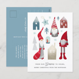 Postal Festiva De nuestro Gnome a nuestro | Navidades nórdicos