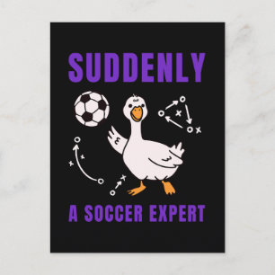 Postal Festiva De repente un experto en fútbol