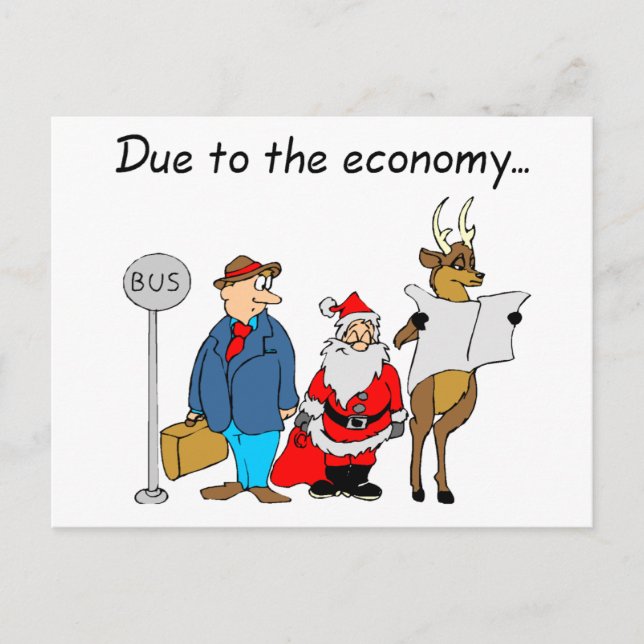Postal Festiva Debido A La Economía Santa (Anverso)