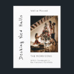 Postal Festiva Decoler a nuevos Navidades de los salones que hemo<br><div class="desc">Una forma fantástica de enviar tu invitación en movimiento y un saludo de vacaciones. Te personalizarás con una foto, y enviarás un texto al frente y al revés. La frase, "Estamos cubriendo nuevos salones", traerá una sonrisa y alegría de vacaciones a sus amigos y familia. Añadir un mensaje personal al...</div>