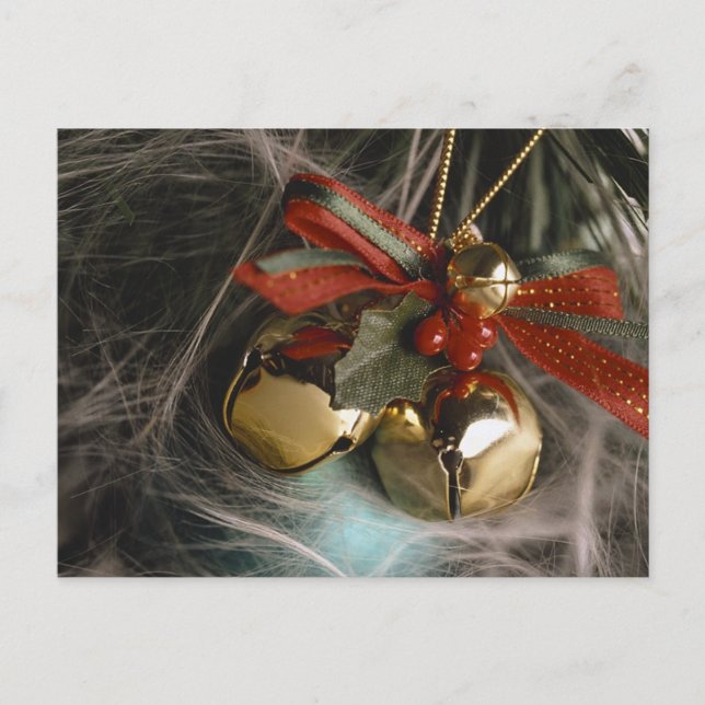 Postal Festiva Decoración de la Campana de Vacaciones (Anverso)