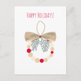 Postal Festiva Decorative Christmas wreath with natural elements