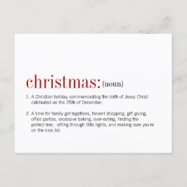 Postal Festiva Definición de navidades