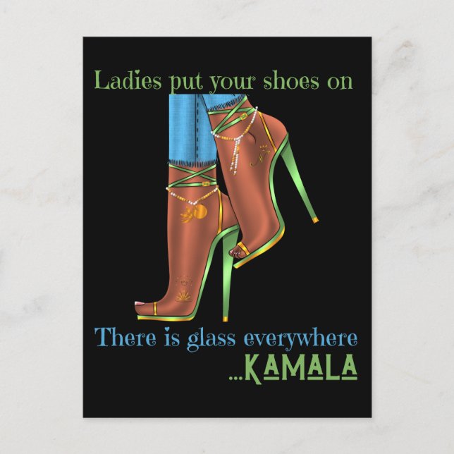 Postal Festiva Del Vicepresidente Al Presidente Kamal Harris 2024 (Anverso)