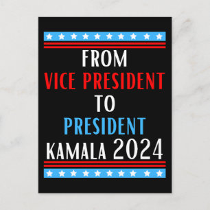 Postal Festiva Del Vicepresidente Al Presidente Kamala 2024 VP Ka