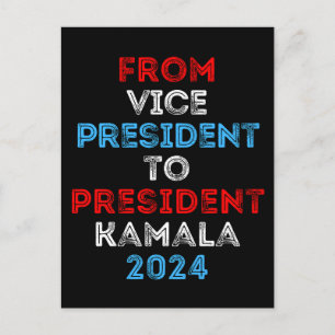 Postal Festiva Del Vicepresidente Al Presidente Kamala 2024 VP Ka
