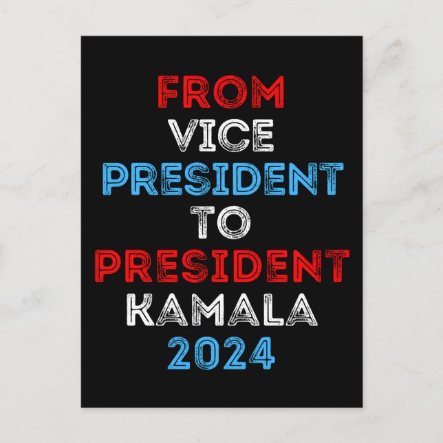 Postal Festiva Del Vicepresidente Al Presidente Kamala 2024 VP Ka (Anverso)