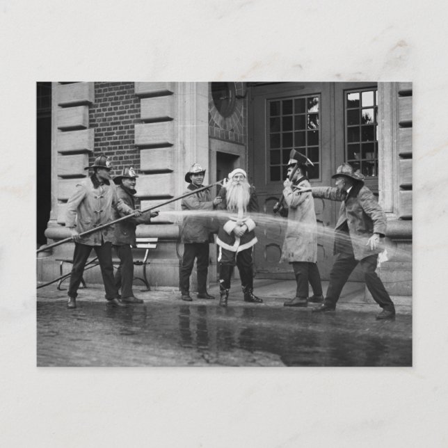 Postal Festiva Delousing Santa Claus, años 20 (Anverso)