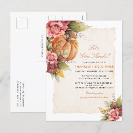 Postal Festiva Démosle gracias a la cena de Acción de Gracias