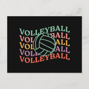 Postal Festiva Deporte de voleibol retro