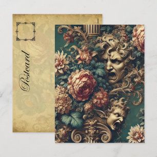 Postal Festiva Deranged Decadence - Gothic Victorian Floral