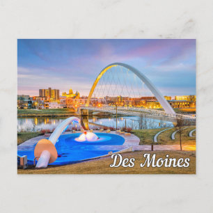 Postal Festiva Des Moines, Iowa, Estados Unidos