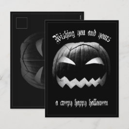 Postal Festiva Deseándote a ti y a los tuyos un espeluznante feli