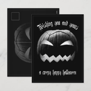 Postal Festiva Deseándote a ti y a los tuyos un espeluznante feli