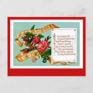 Postal Festiva Deseándote Navidades felices