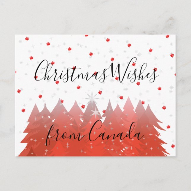 Postal Festiva Deseos de los navidades de Canadá 150 hojas de arc (Anverso)