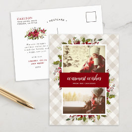 Postal Festiva Deseos más cálidos Verdor de Invierno 2 Foto