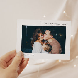 Postal Festiva Deseos simples | Foto Minimalista