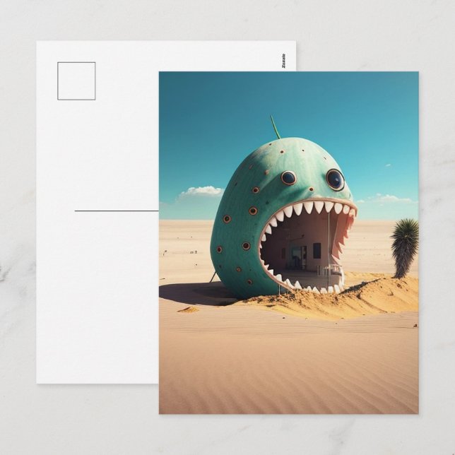 Postal Festiva Desert monster house (Anverso / Reverso)
