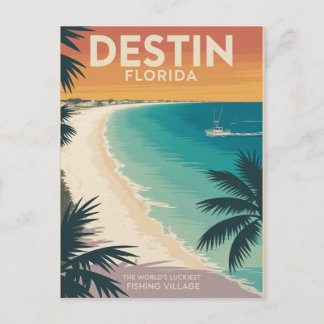 Postal Festiva Destin Florida, el pueblo pesquero más afortunado 