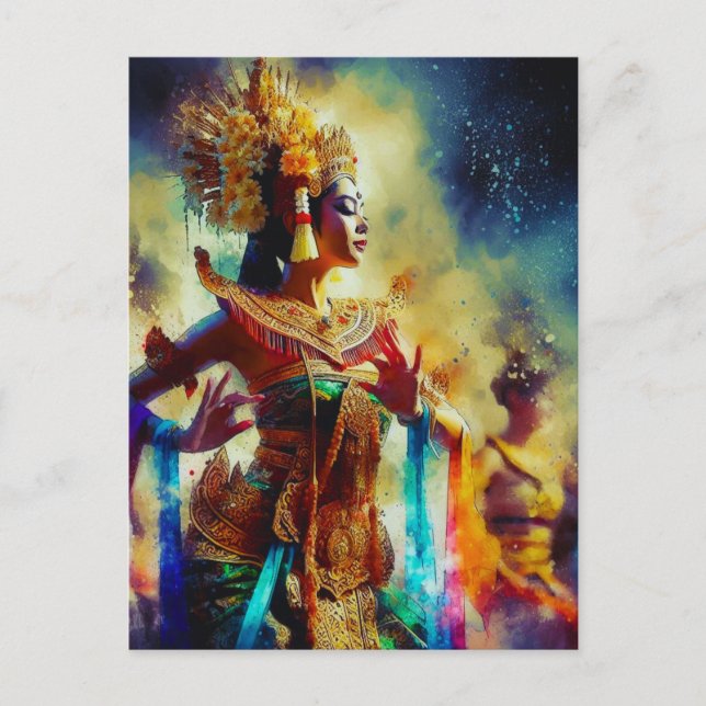 Postal Festiva Dewi Tari (Diosa de la danza) (Anverso)
