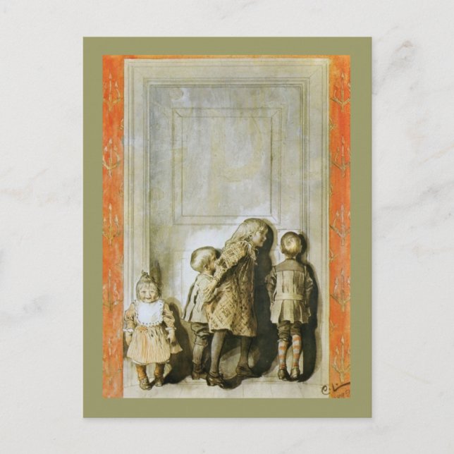 Postal Festiva Día antes de la Noche de los Navidades (Anverso)