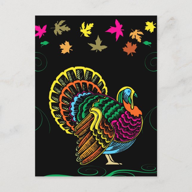 Postal Festiva Día de Acción de Gracias (Anverso)