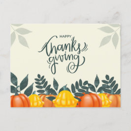 Postal Festiva Día de Acción de Gracias