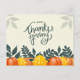 Postal Festiva Día de Acción de Gracias