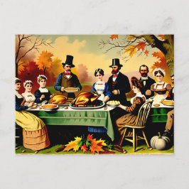 Postal Festiva Día de Acción de Gracias 1800