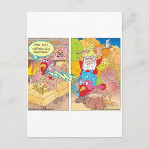 Postal Festiva Día de Acción de Gracias Turquía en espera Persona