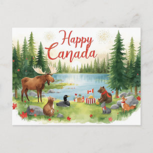 Postal Festiva Día de Canadá