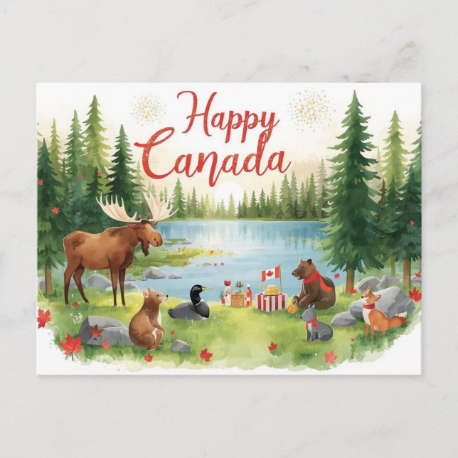 Postal Festiva Día de Canadá (Anverso)