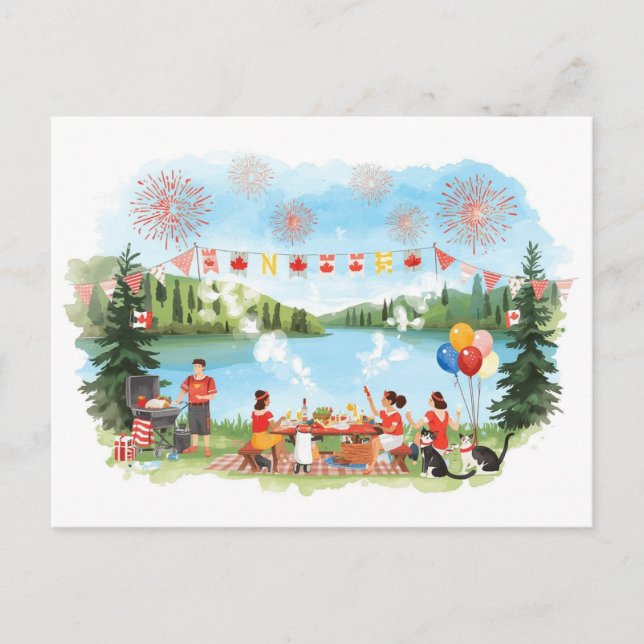 Postal Festiva Día de Canadá (Anverso)