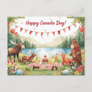 Postal Festiva Día de Canadá