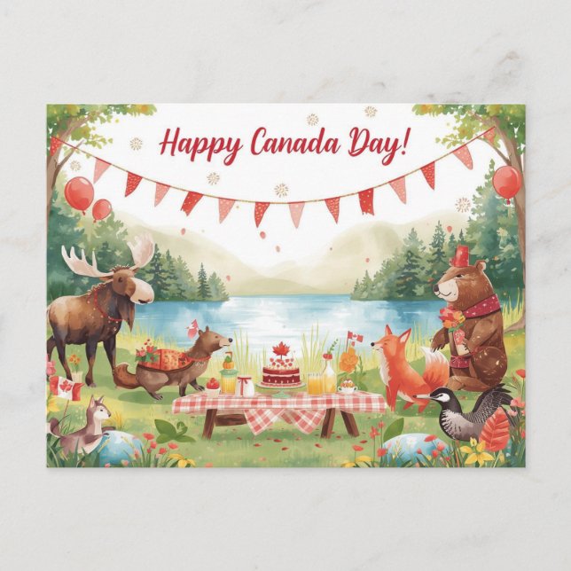 Postal Festiva Día de Canadá (Anverso)
