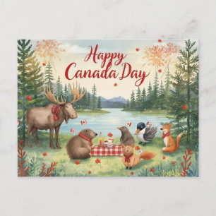 Postal Festiva Día de Canadá