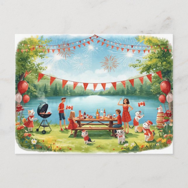 Postal Festiva Día de Canadá (Anverso)