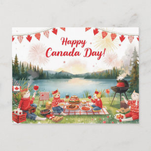 Postal Festiva Día de Canadá