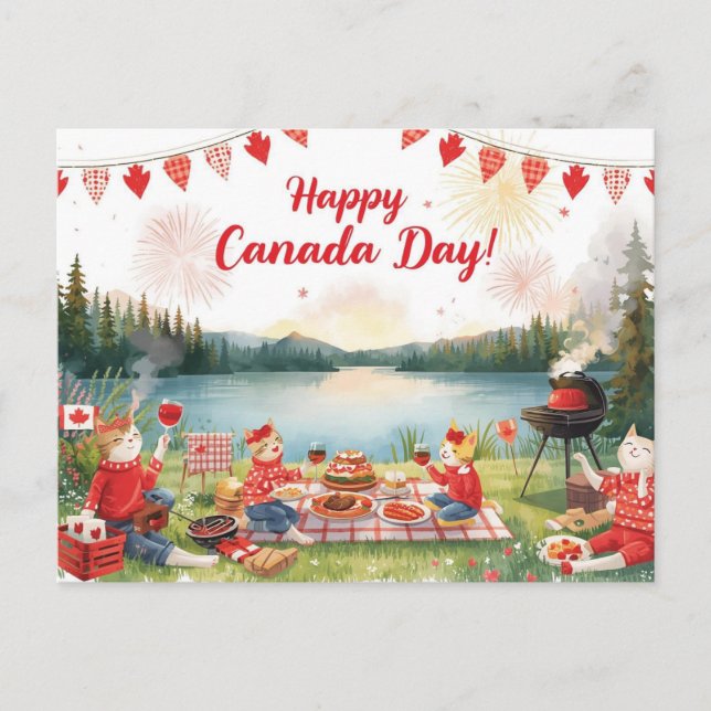 Postal Festiva Día de Canadá (Anverso)