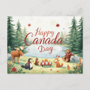 Postal Festiva Día de Canadá