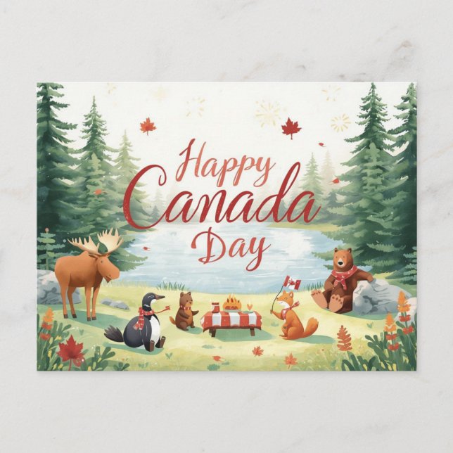 Postal Festiva Día de Canadá (Anverso)